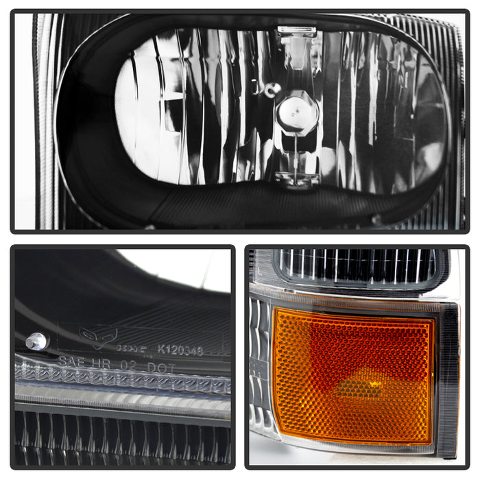 FR SPORT SPYDER Xtune Ford F250/350/450 Superduty 99-04 Crystal Headlights w/ Bumper Lights...