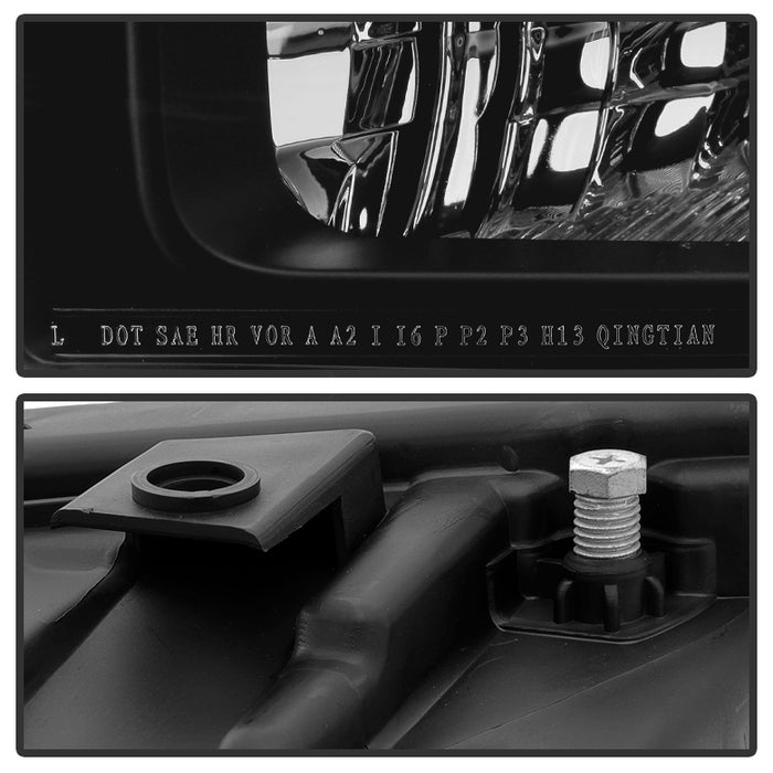 FR SPORT SPYDER Xtune Ford F250 F350 F450 Superduty Excursion 99-04 Headlights Black...