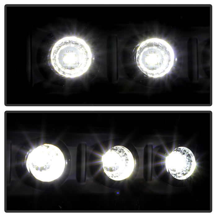 FR SPORT SPYDER Xtune Ford F250 F350 Super Duty 99-04 1Pc Headlights w/ LED Black...