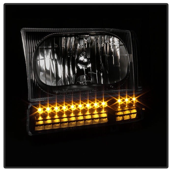 FR SPORT SPYDER xTune Ford F250 F350 Superduty Excursion 99-04 OEM Style Headlights - Black...