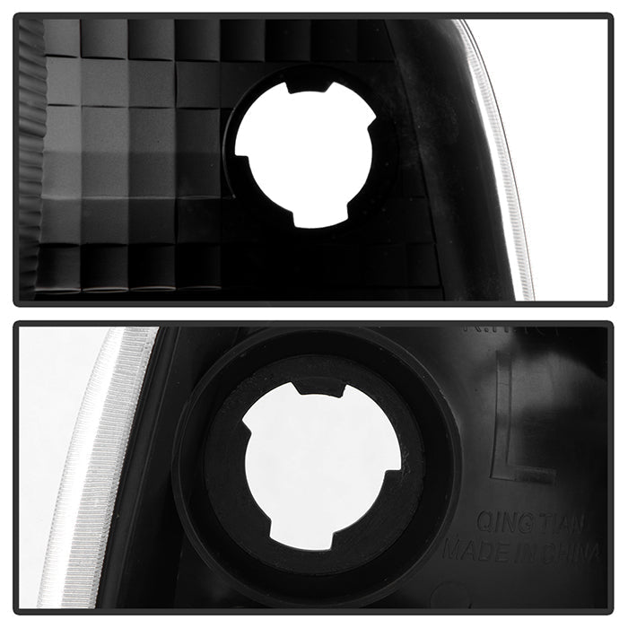 SPYDER Xtune Ford Ranger 93-97 Crystal Headlights w/ Corner Lights 4pcs Sets Black HD-JH-FR93-SET-BK 9029363