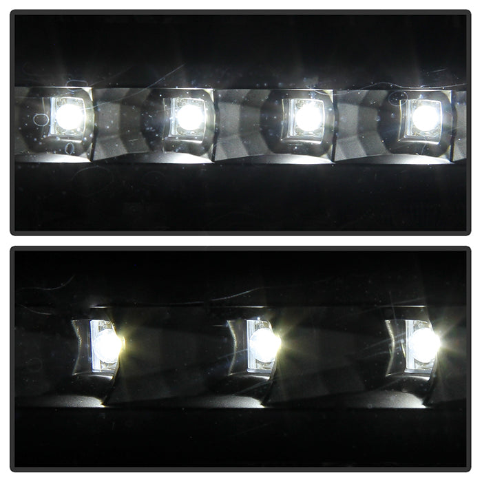 FR SPORT SPYDER Xtune Ford F250/350/450 Super Duty 05-07 Crystal Headlights w/ LED Black...