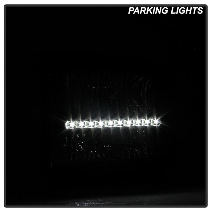 FR SPORT SPYDER Xtune Ford F250/350/450 Super Duty 05-07 Crystal Headlights w/ LED Black...