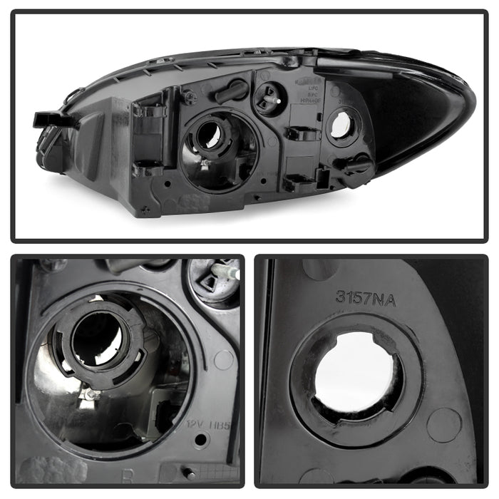 FR SPORT SPYDER Xtune Ford TaurUS 2000-2007 Crystal Headlights Black HD-JH-FTA00-AM-BK 9024740 -...