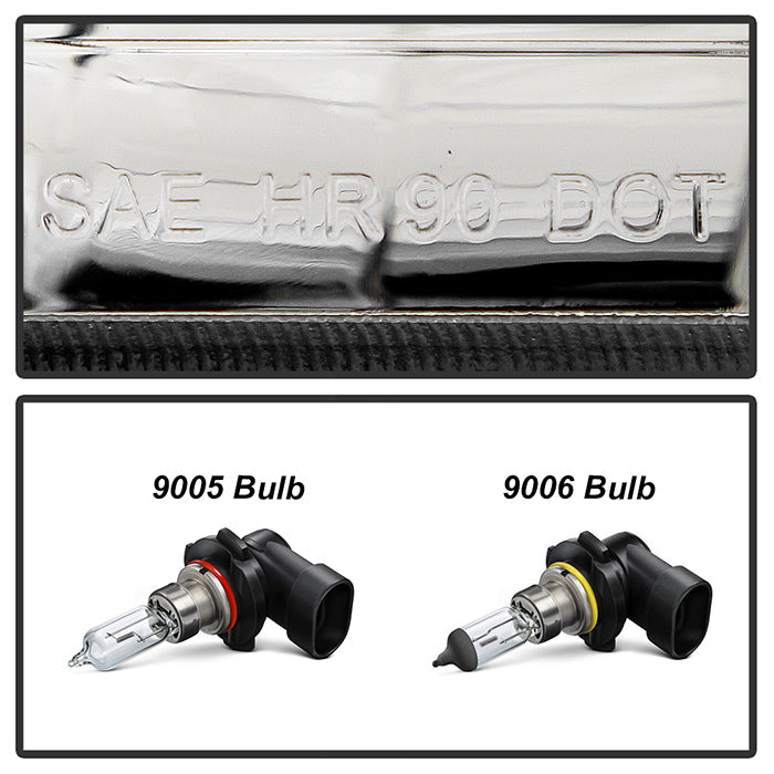 FR SPORT SPYDER Xtune GMC Yukon 92-93 Crystal Headlights w/ Corner & LED Bumper Chrome...