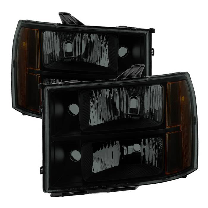 FR SPORT SPYDER Xtune GMC Sierra 07-13 Crystal Headlights Black Smoked HD-JH-GSIE07-AM-BSM...