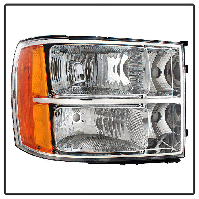 FR SPORT SPYDER Xtune GMC Sierra 07-13 Crystal Headlights Chrome HD-JH-GSIE07-AM-C 9034756 - View 9