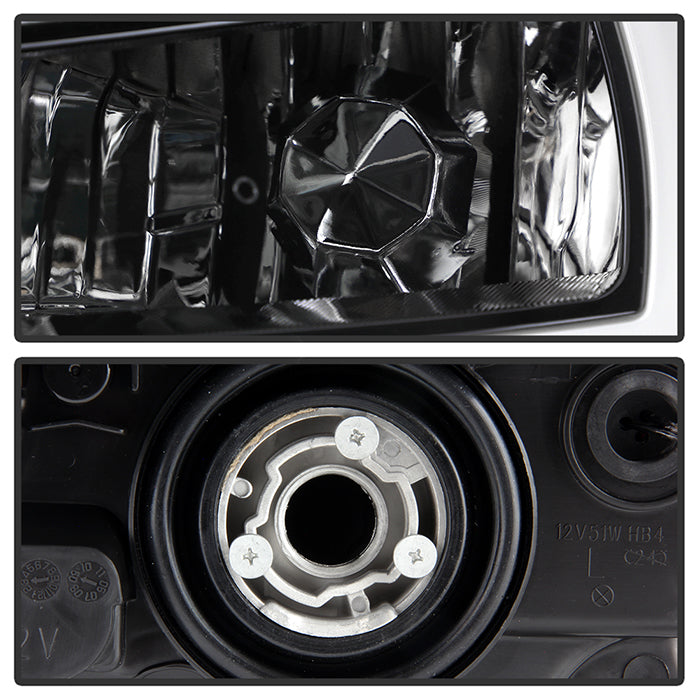 FR SPORT xTune Honda Accord 03-07 2/4Dr LED DRL Crystal Headlights - OE Black HD-JH-HA03-LED-BK...