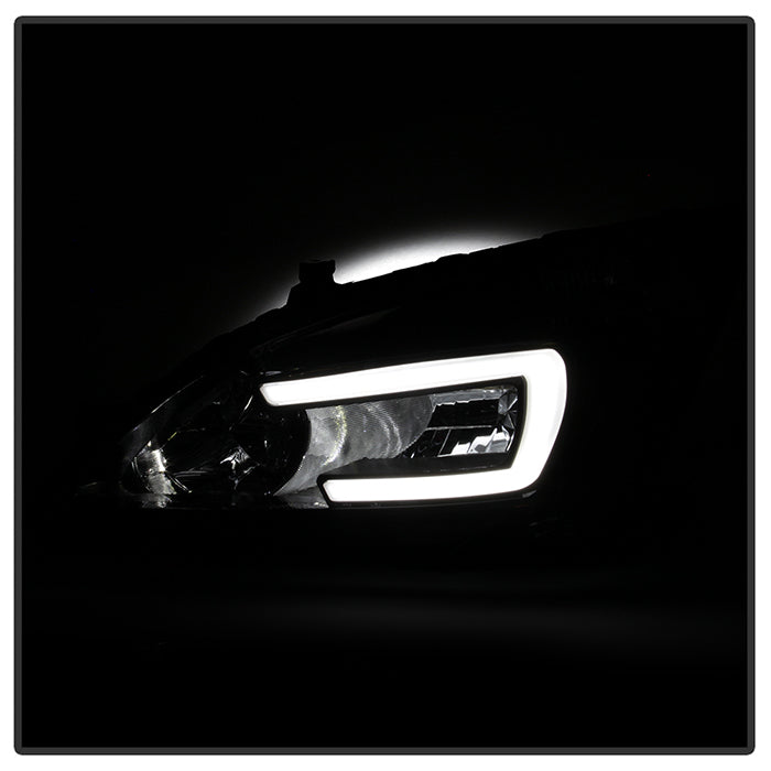 FR SPORT xTune Honda Accord 03-07 2/4Dr LED DRL Crystal Headlights - OE Black HD-JH-HA03-LED-BK...