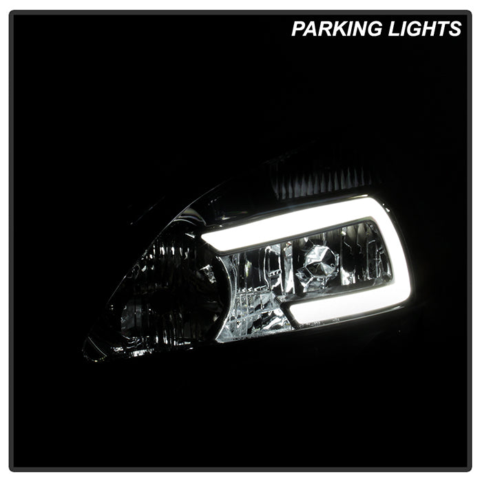 FR SPORT xTune Honda Accord 03-07 2/4Dr LED DRL Crystal Headlights - OE Black HD-JH-HA03-LED-BK...