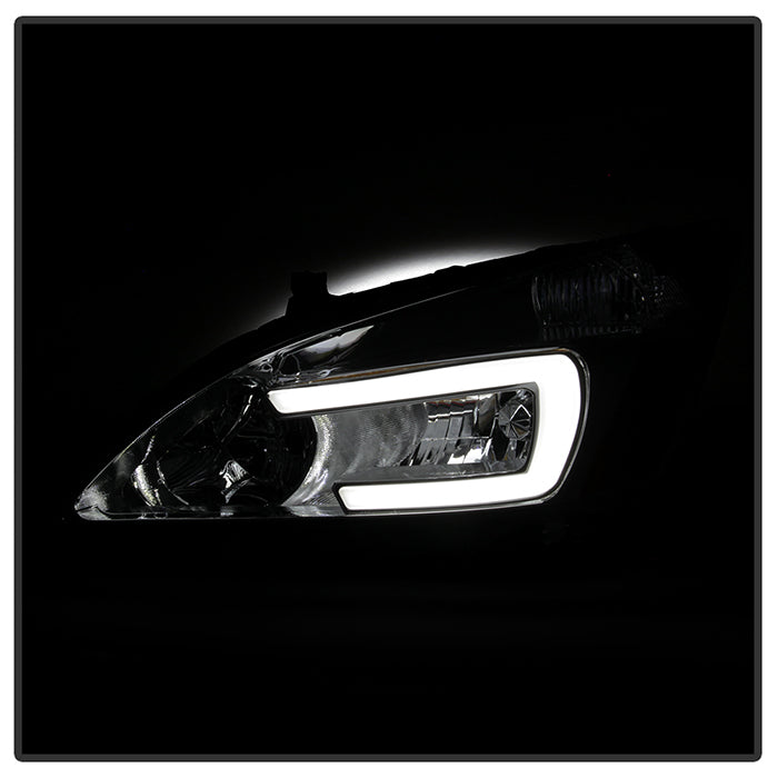 FR SPORT xTune Honda Accord 03-07 2/4Dr LED DRL Crystal Headlights - OE Chrome HD-JH-HA03-LED-C...