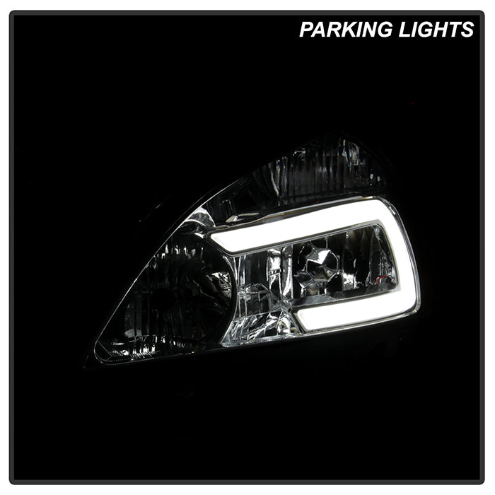 FR SPORT xTune Honda Accord 03-07 2/4Dr LED DRL Crystal Headlights - OE Chrome HD-JH-HA03-LED-C...