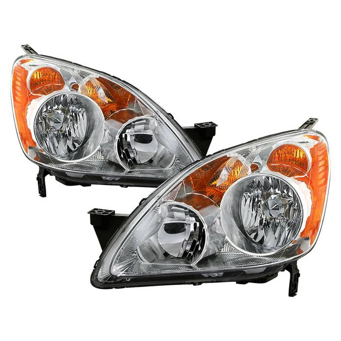 SPYDER xTune 05-06 Honda CR-V Halogen OE Headlight - Chrome (HD-JH-HCRV05-AM-C) 9945557