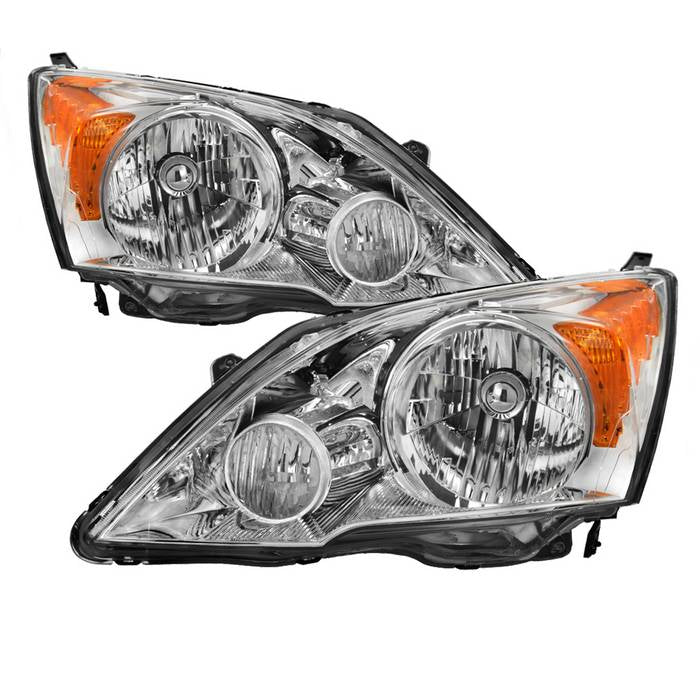 SPYDER xTune 07-11 Honda CRV Halogen Headlights - Black (HD-JH-HCRV07-AM-C) 9944420