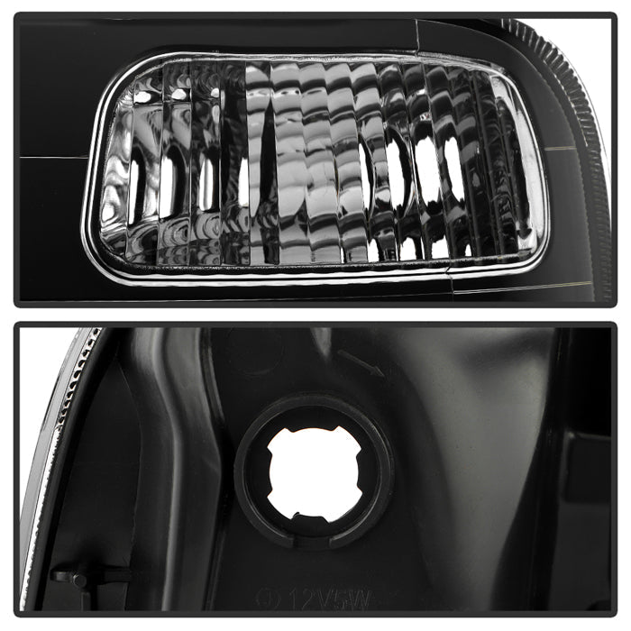 SPYDER 97-01 Honda CR-V Halogen OEM Style Headlight - Set - Black (HD-JH-HCRV97-BK) 9054747