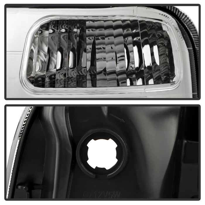 SPYDER 97-01 Honda CR-V Halogen OEM Style Headlight - Set - Chrome (HD-JH-HCRV97-C) 9054754