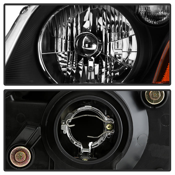 SPYDER Xtune Honda Pilot 03-05 Crystal Headlights Black HD-JH-HPIL03-AM-BK 9023699