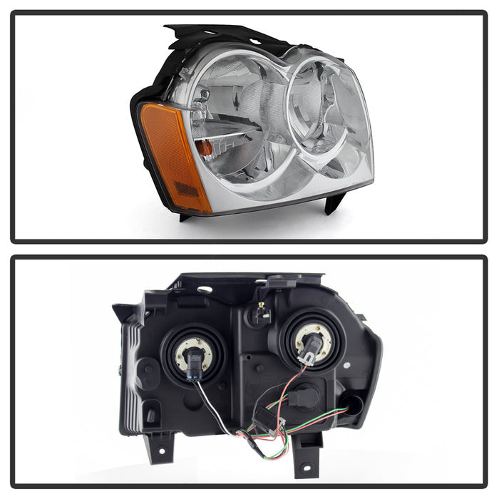 SPYDER xTune 05-07 Jeep Grand Cherokee? Passenger Side Headlight - OEM Right (HD-JH-JGC05-OE-R) 9038280