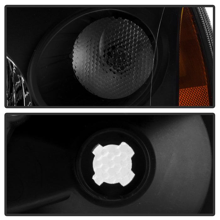 FR SPORT SPYDER Xtune Mitsubishi Galant 04-08 Amber Crystal Headlights Black HD-JH-MG04-AM-BK...