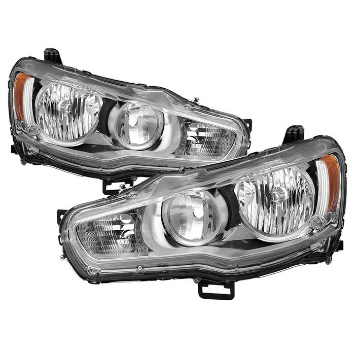 SPYDER xTune Mitsubishi Lancer 08-15 OE Style Headlights - ALL Chrome HD-JH-ML08-AM-C 9937477