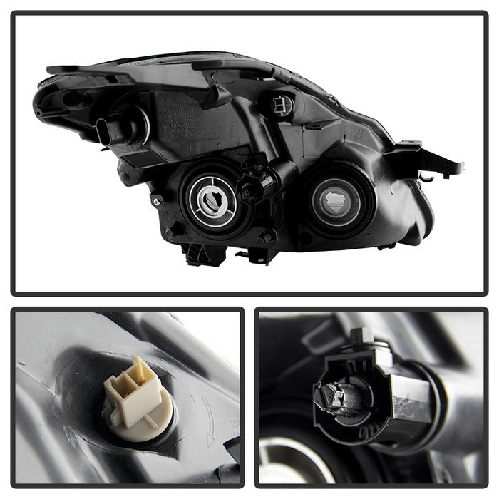FR SPORT SPYDER Xtune Nissan Altima 07-09 Sedan OEM Style Headlights Halogen Only Black Smoked...