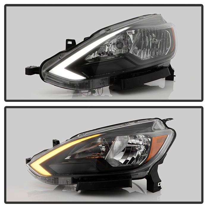 SPYDER xTune 16-19 Nissan Sentra LED Headlights - Black (HD-JH-NS16-LED-BK) 9950575