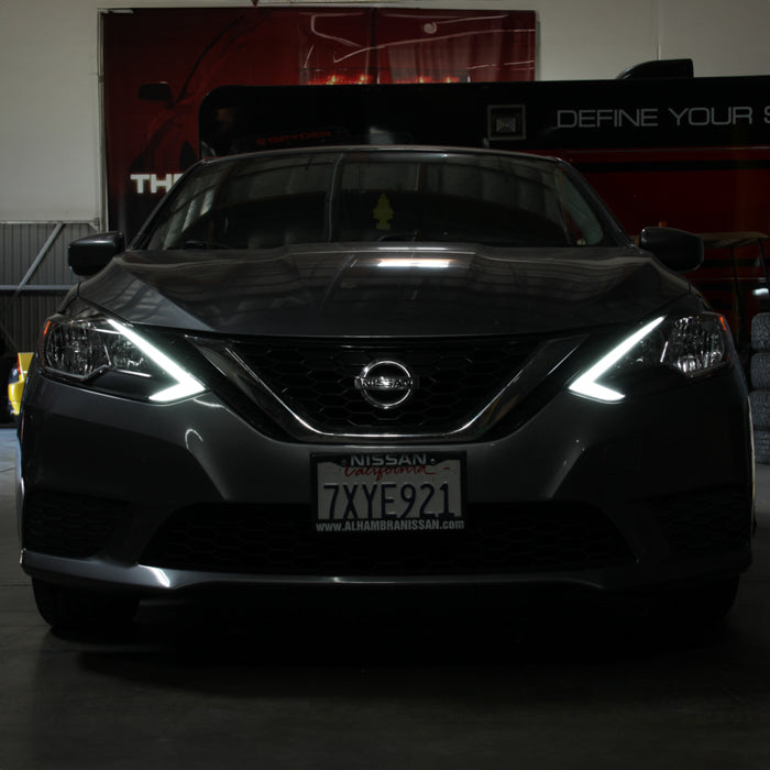 SPYDER xTune 16-19 Nissan Sentra LED Headlights - Black (HD-JH-NS16-LED-BK) 9950575