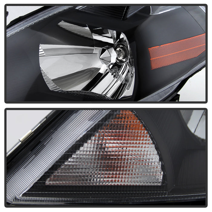 SPYDER Xtune Nissan Versa 07-12 Crystal Headlights Black HD-JH-NV07-AM-BK 9023613