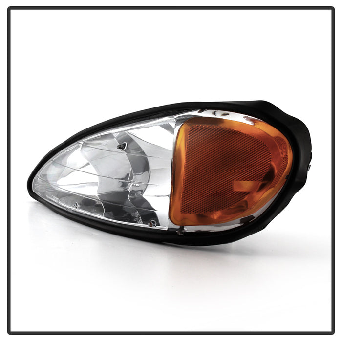 FR SPORT SPYDER Xtune Pontiac Grand Am 99-05 Crystal Headlights Chrome HD-JH-PGAM99-AM-C 9023514...