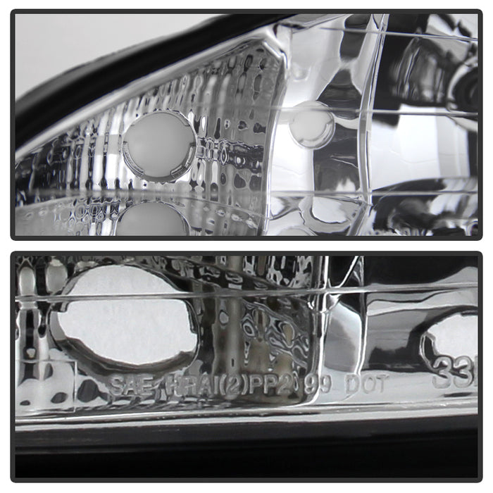 FR SPORT SPYDER Xtune Pontiac Grand Am 99-05 Crystal Headlights Chrome HD-JH-PGAM99-AM-C 9023514...