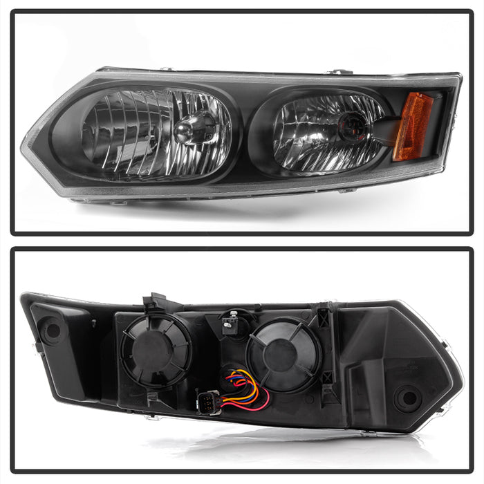 FR SPORT SPYDER xTune Saturn ION Sedan only 03-07 OEM Style Headlights - Black HD-JH-SAION-4D-BK...