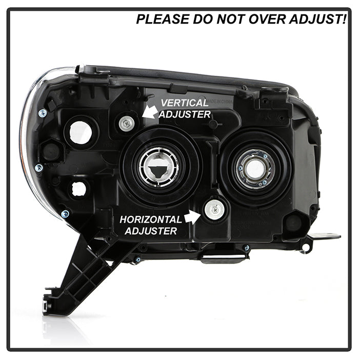 SPYDER Xtune Toyota 4Runner 06-09 Crystal Headlights Black HD-JH-T4R06-AM-BK 9023378