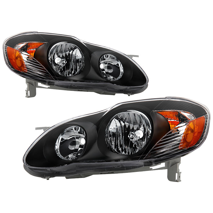 FR SPORT SPYDER Xtune Toyota Corolla 03-06 Crystal Headlights Black HD-JH-TC03-AM-BK 5073754 -...