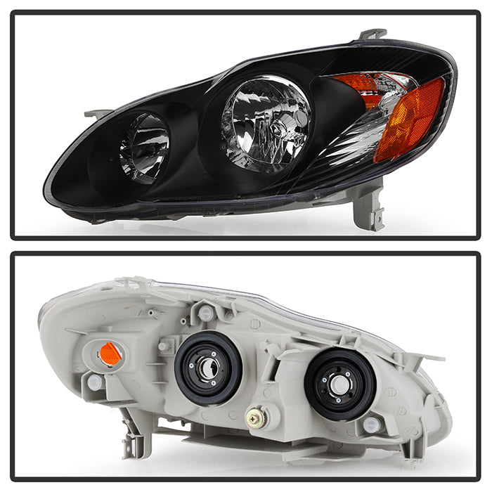 FR SPORT SPYDER Xtune Toyota Corolla 03-06 Crystal Headlights Black HD-JH-TC03-AM-BK 5073754 -...