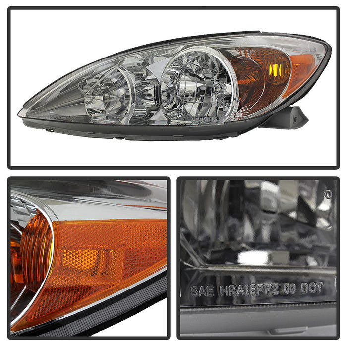 SPYDER Xtune Toyota Camry 2002-2004 OEM Style Headlights -Chrome HD-JH-TCAM02-AM-C 9029745
