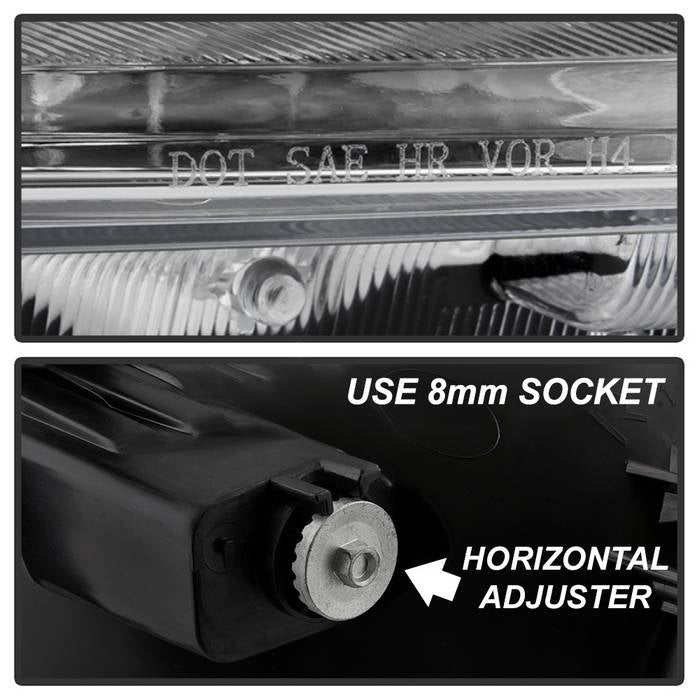 FR SPORT SPYDER xTune 08-10 Toyota Highlander (Excl Hybrid/Sport) OEM Style Headlights - Chrome...