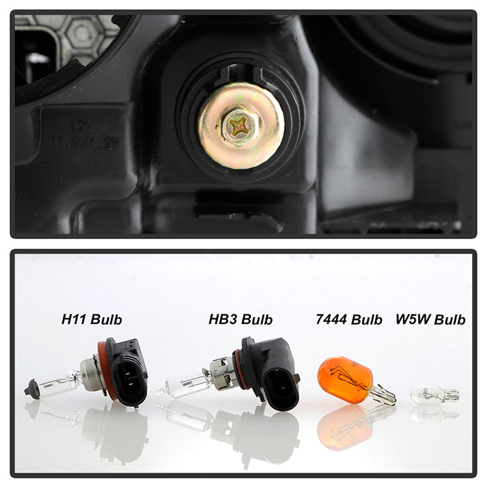 FR SPORT xTune Toyota Highlander 17-19 (LE / XLE) non DRL Halogen Headlight - OE Left...
