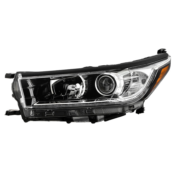 FR SPORT xTune Toyota Highlander 17-19 w/LED DRL Halogen Headlight - OE Black Left...