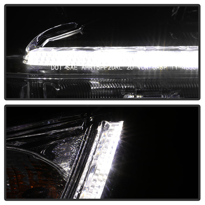 FR SPORT xTune Toyota Highlander 17-19 w/LED DRL Halogen Headlight - OE Black Left...