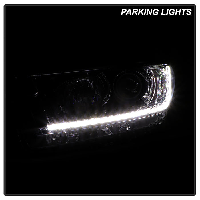 FR SPORT xTune Toyota Highlander 17-19 w/LED DRL Halogen Headlight - OE Black Left...