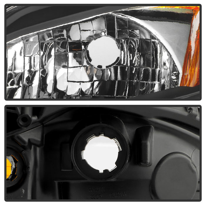 SPYDER xTune Toyota Prius Halogen Models Only 06-09 OEM Style Headlights - Black HD-JH-TPRI06-AM-BK 9035968