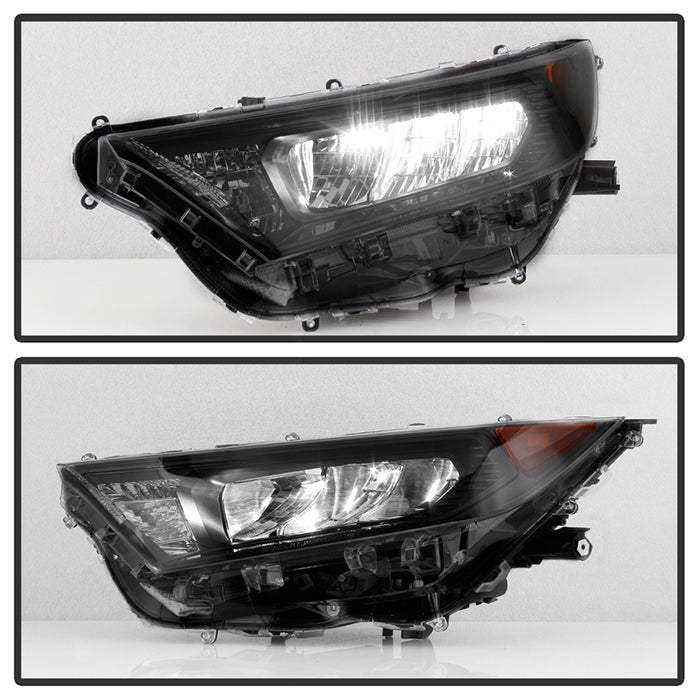 xTune Toyota RAV4 19-20 Driver Side Black Bezel LED Headlights - OE Left HD-JH-TRAV419-OE-BK-L 9949159