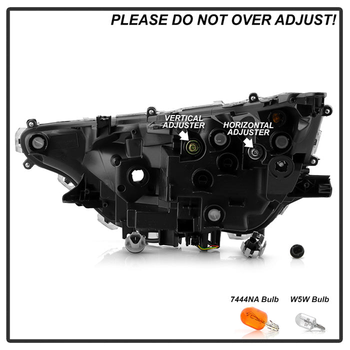 SPYDER 22-24 Toyota RAV4 LED High Low Beam w/Halogen Bulb Headlight- Right (HD-JH-TRAV422-LED-OE-R) 9959486