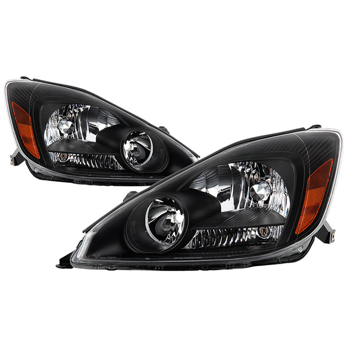 SPYDER xTune 04-05 Toyota Sienna Halogen ONLY OEM Style Headlights - Black (HD-JH-TSIE04-AM-BK) 9047565