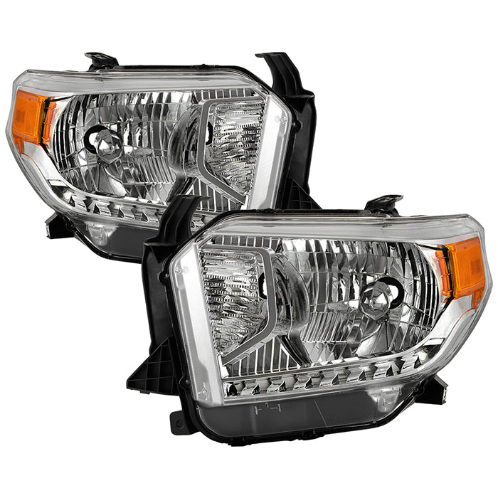 FR SPORT SPYDER xTune 14-17 Toyota Tundra w/o Running Lights OEM Style Halogen Headlights - Chrm...