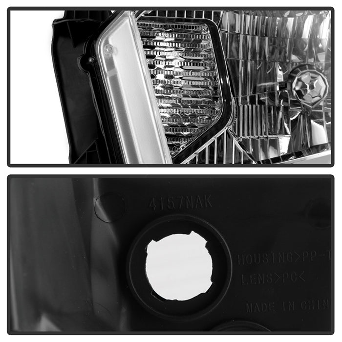 FR SPORT SPYDER xTune 14-17 Toyota Tundra w/o Running Lights OEM Style Halogen Headlights - Chrm...