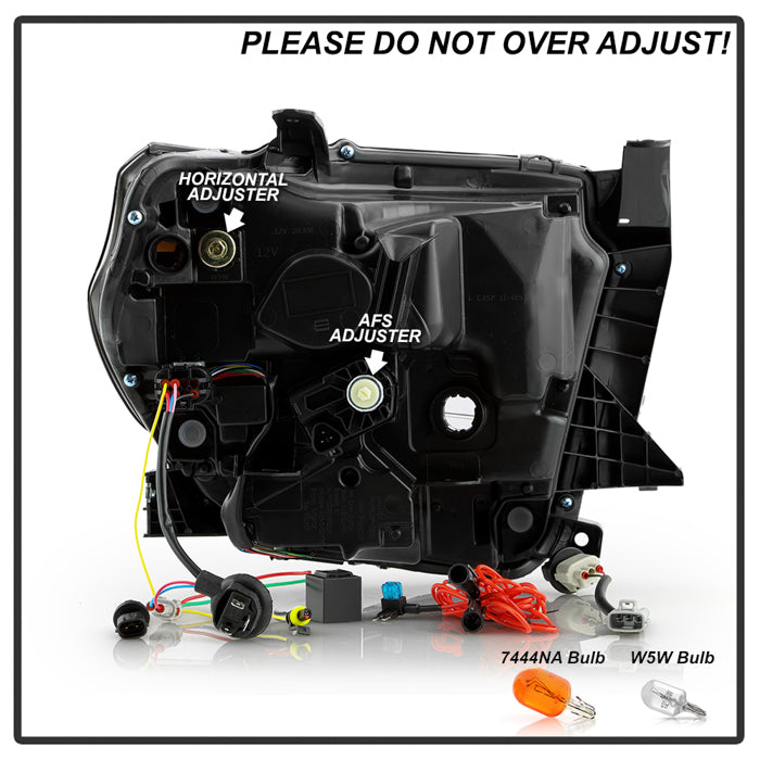 Spyder 14-17 Toyota Tundra OEM LED Headlights Black(Does Not Fit Models With DRL) 9049323