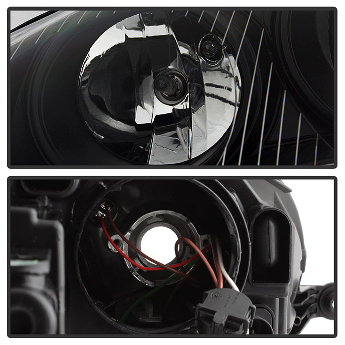 FR SPORT SPYDER xTune Volkswagen Golf 06-09 OEM Style Headlights Black - OEM Black HD-JH-VJ06-BK...