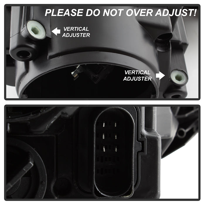 FR SPORT SPYDER xTune Volkswagen Golf 06-09 OEM Style Headlights Black - OEM Black HD-JH-VJ06-BK...