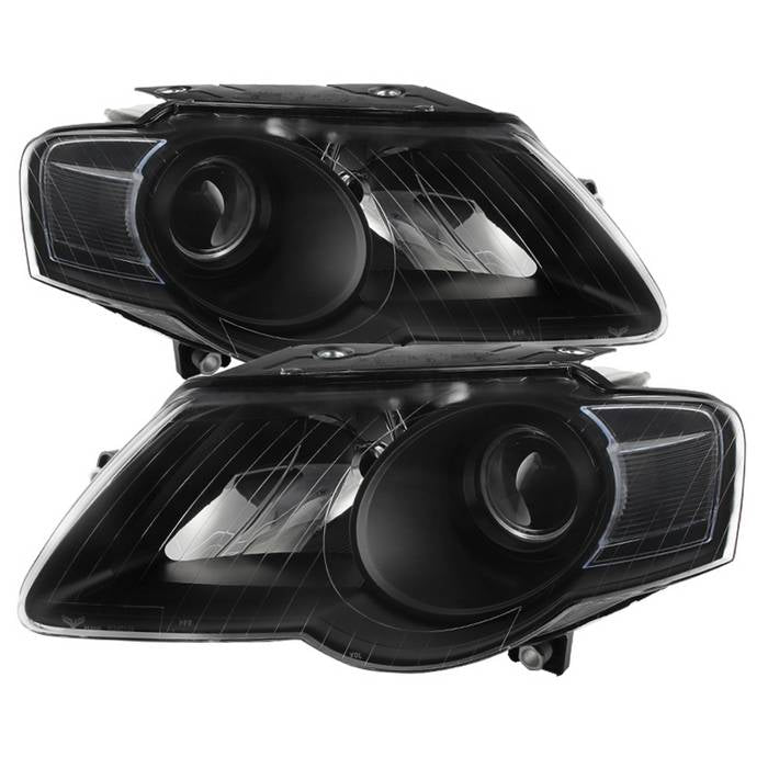 FR SPORT SPYDER Xtune Volkswagen Passat 06-10 (Halogen Only) Projector Headlights Black...